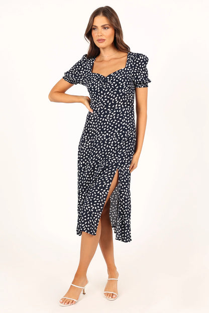 Franklin Dress Navy Print