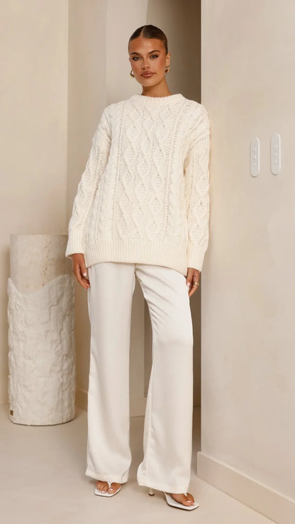 Valentina Knit Sweater Cream