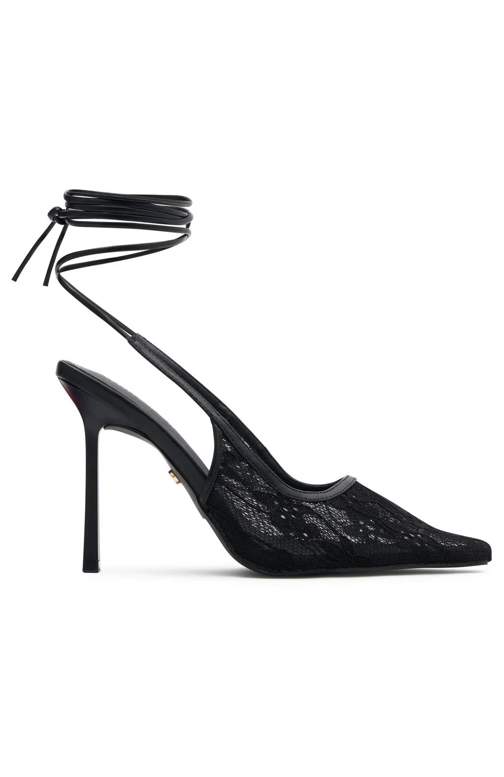 Sonnet Wrap Heels Black Lace