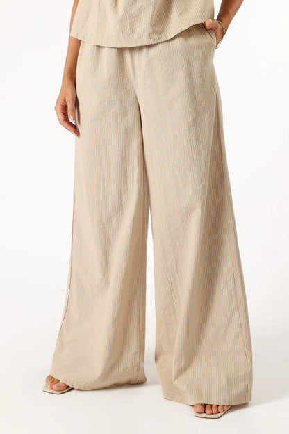 Savanna Striped Pants Apricot