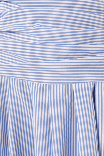 Avalee Strapless Maxi Dress Blue Stripe