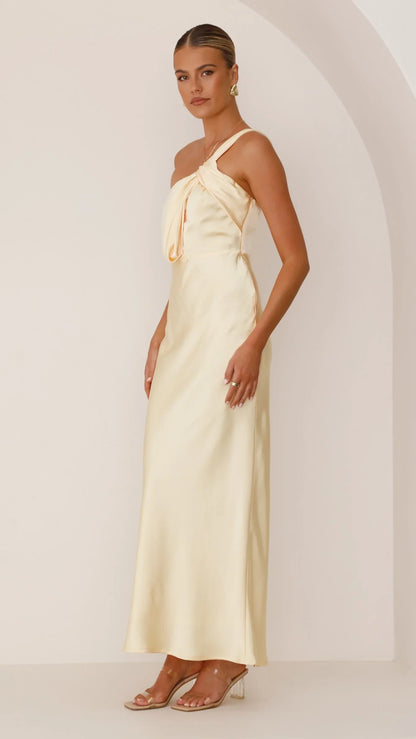 Greta Maxi Dress Lemon