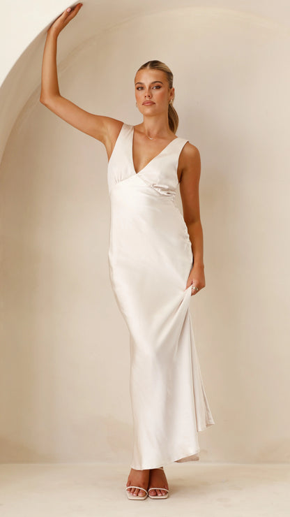 Sofia Maxi Dress Champagne