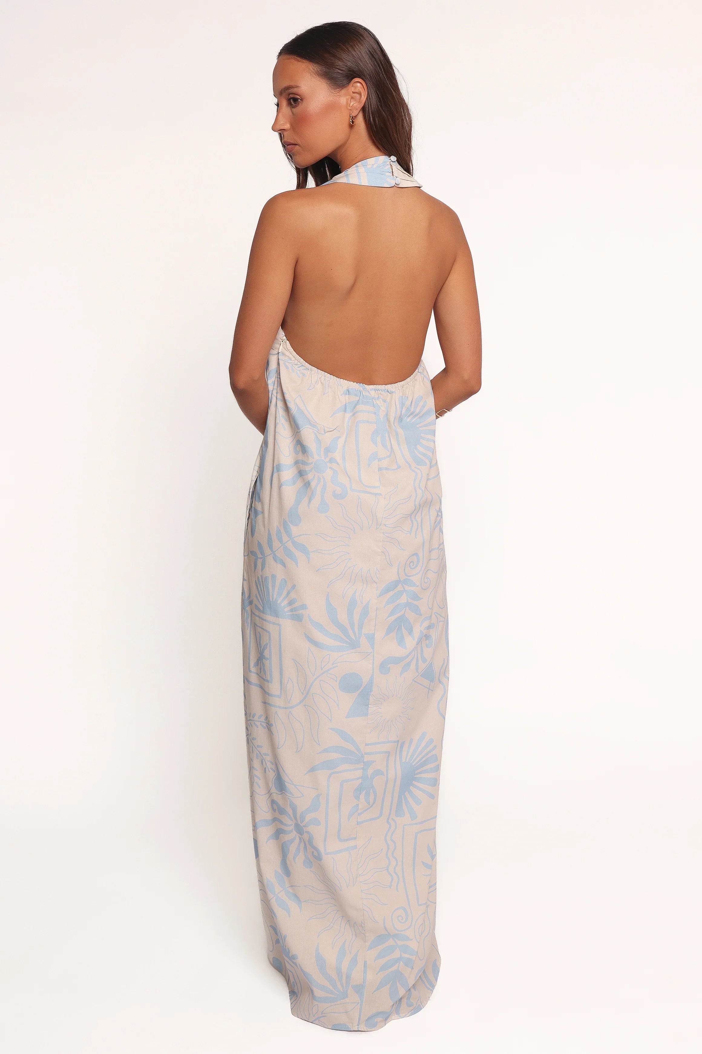 Naida Maxi Dress Blue Soleil