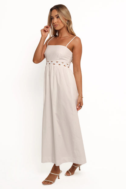 Angelus Midi Dress White