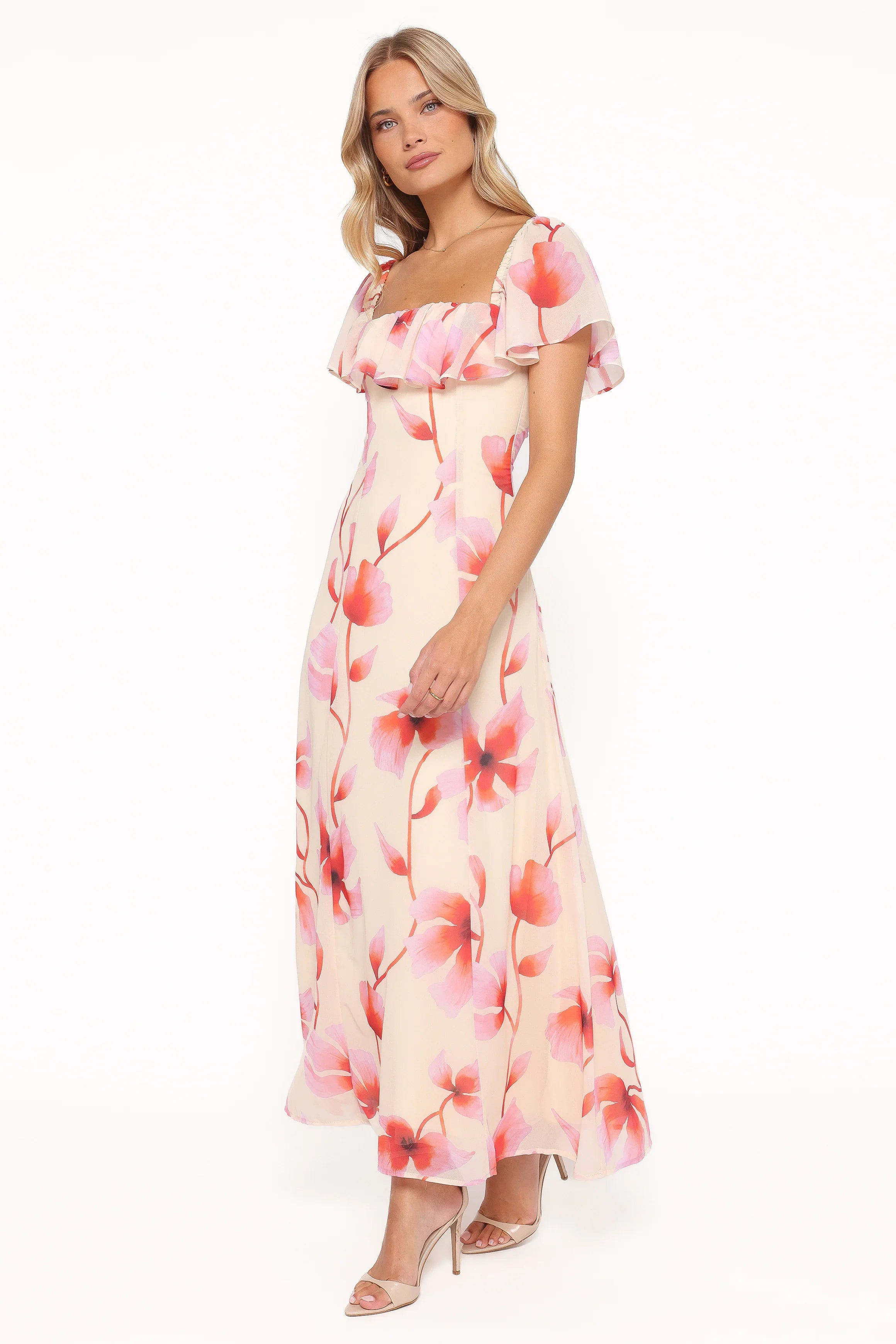 Kamie Maxi Dress Pink Floral