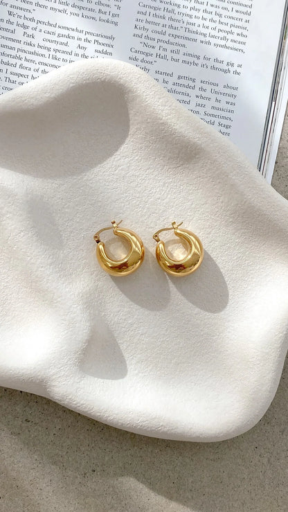 Forte Hoop Earrings Gold
