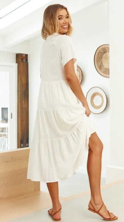 Kimberly Midi Dress White