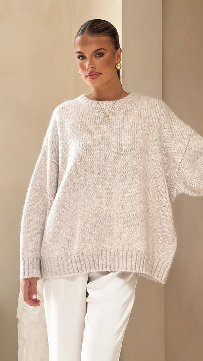 Mila Knit Jumper Oatmeal