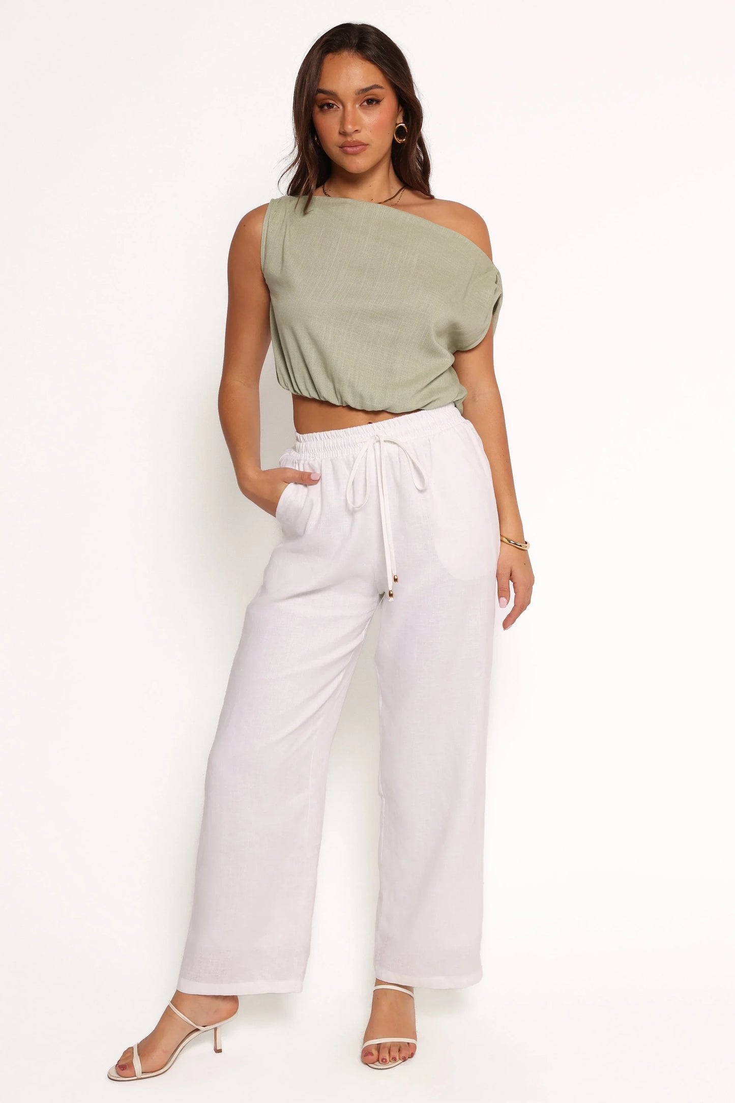 Zara Top Sage Green