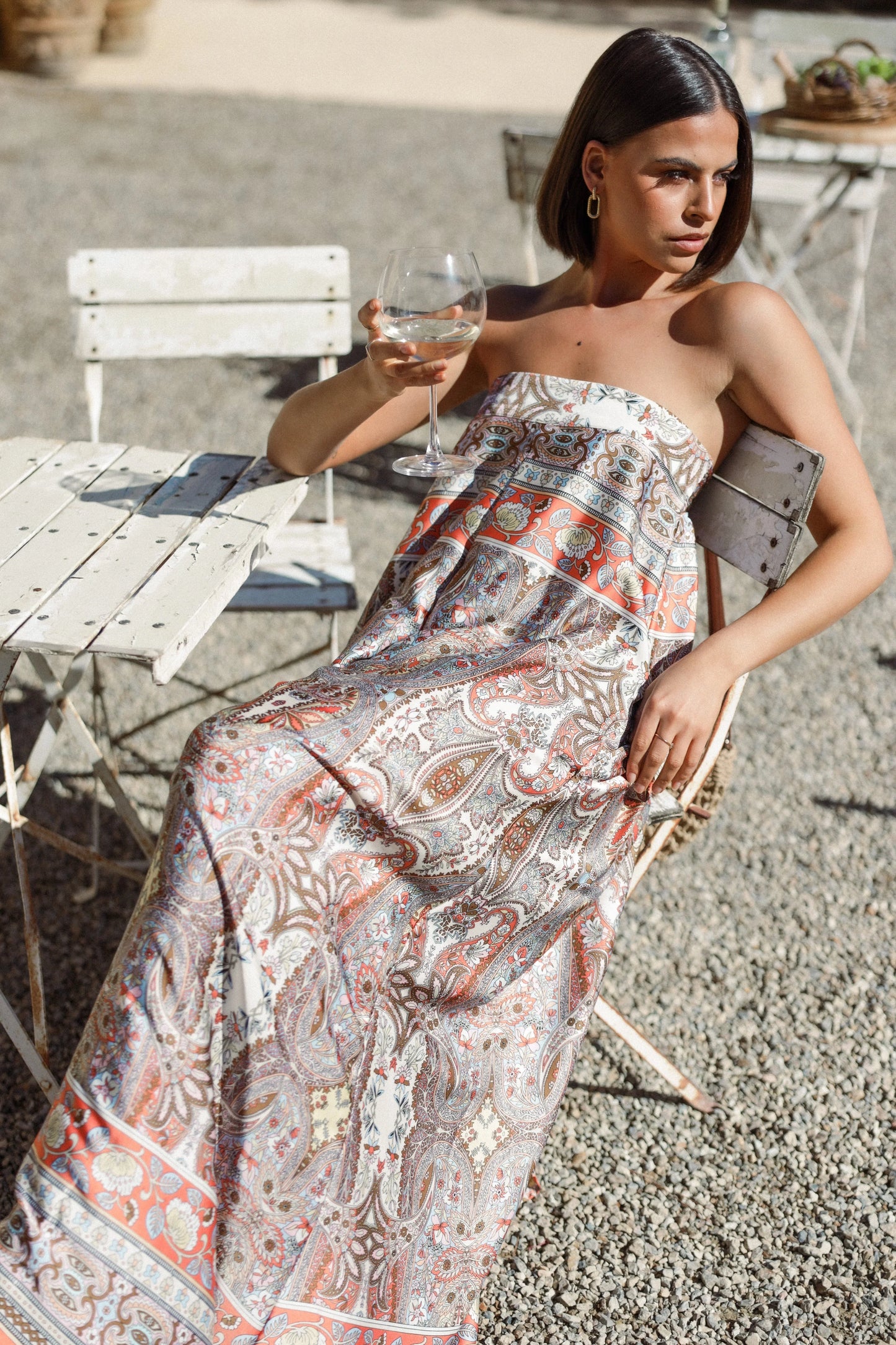 Sarah Strapless Jumpsuit Multi