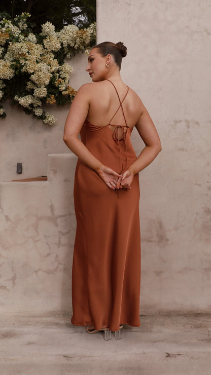 Chiara Maxi Dress Copper
