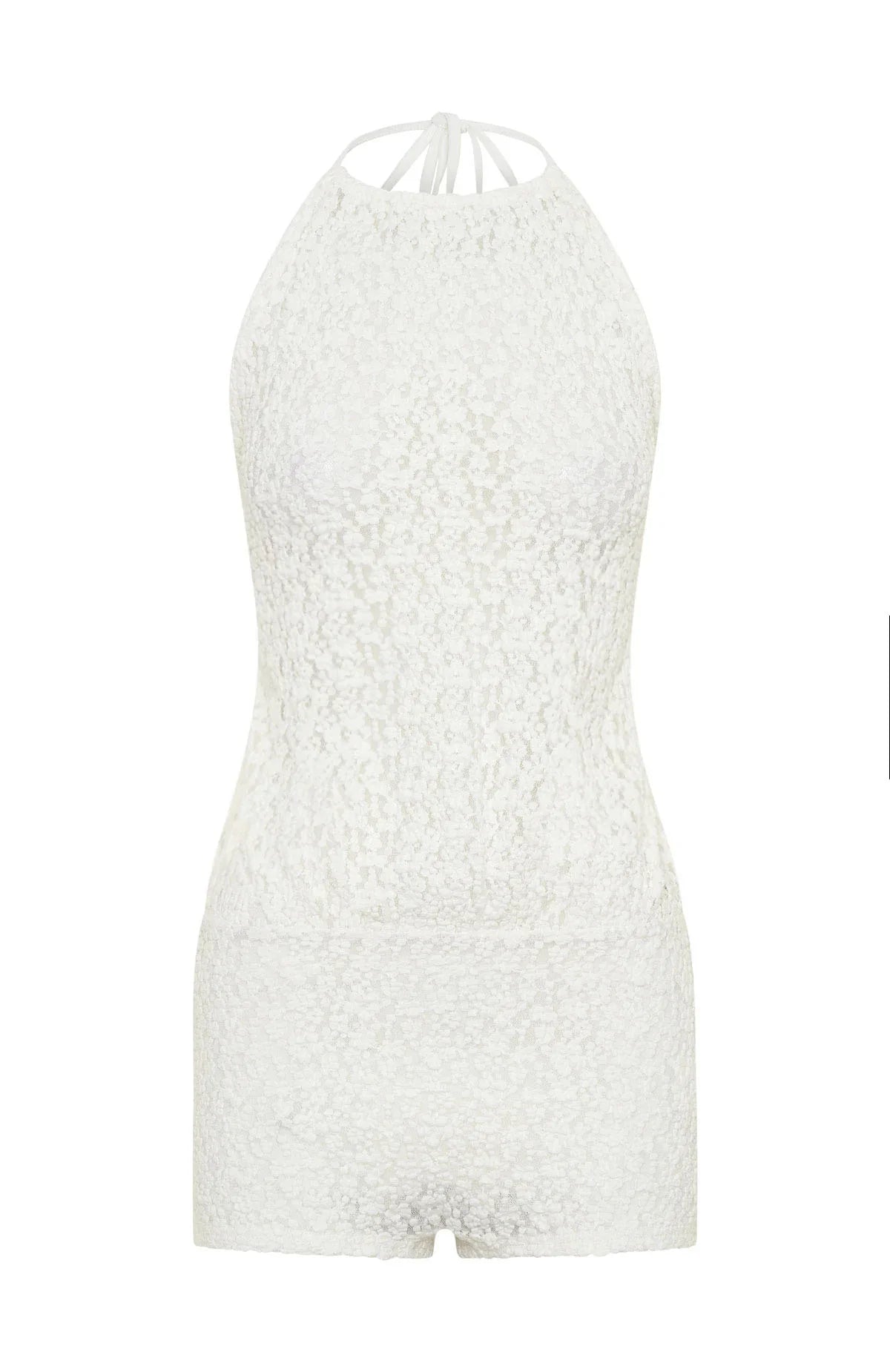 Misbehave Playsuit Off White