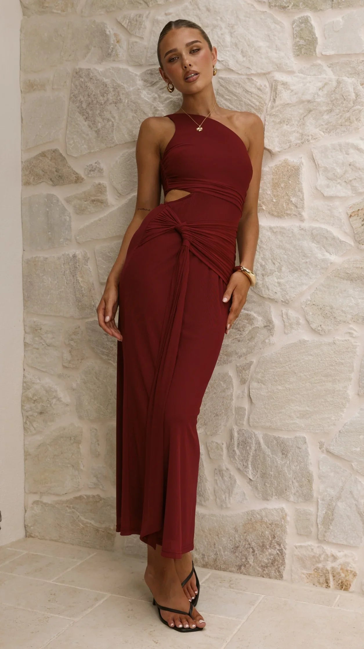Kourt Maxi Dress Cherry