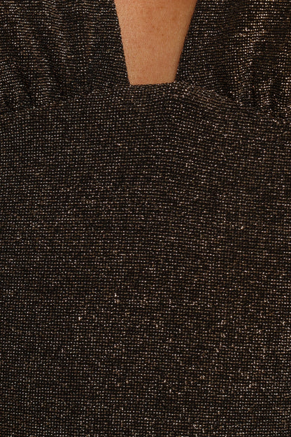 Savannah Bodysuit Black Light Gold