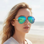 Bamboo Aviator Sunglasses 7 Colors