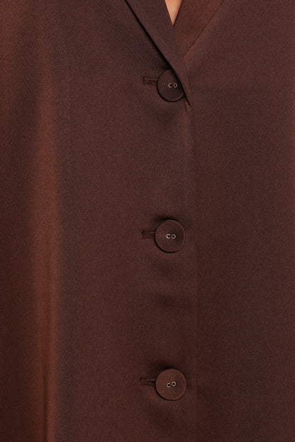 Arryn Short Sleeve Shirt Chocolate Brown