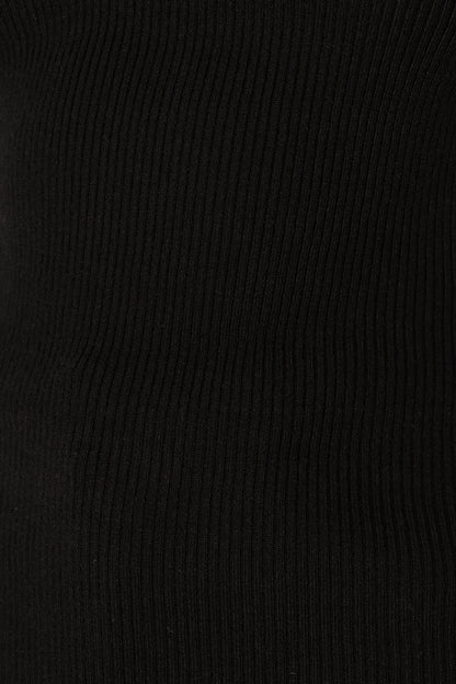 Vicki Rib Tank Black