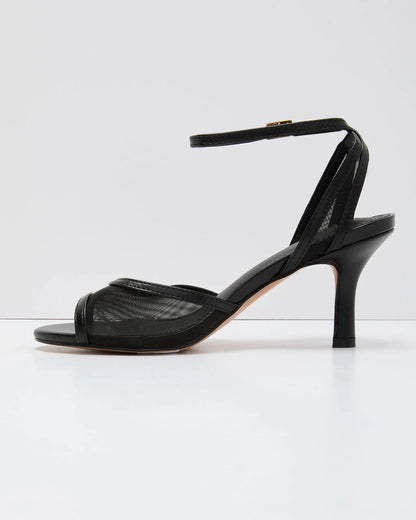 Bare Intention Mesh Panel Heels