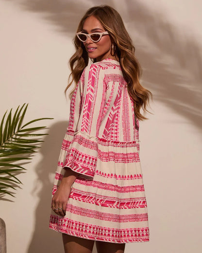 Sonny Abstract Tunic Mini Dress