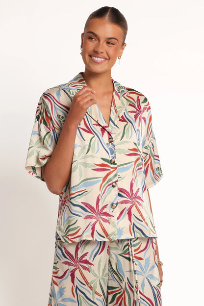 Illoura Short Sleeve Shirt Tahitian Tide