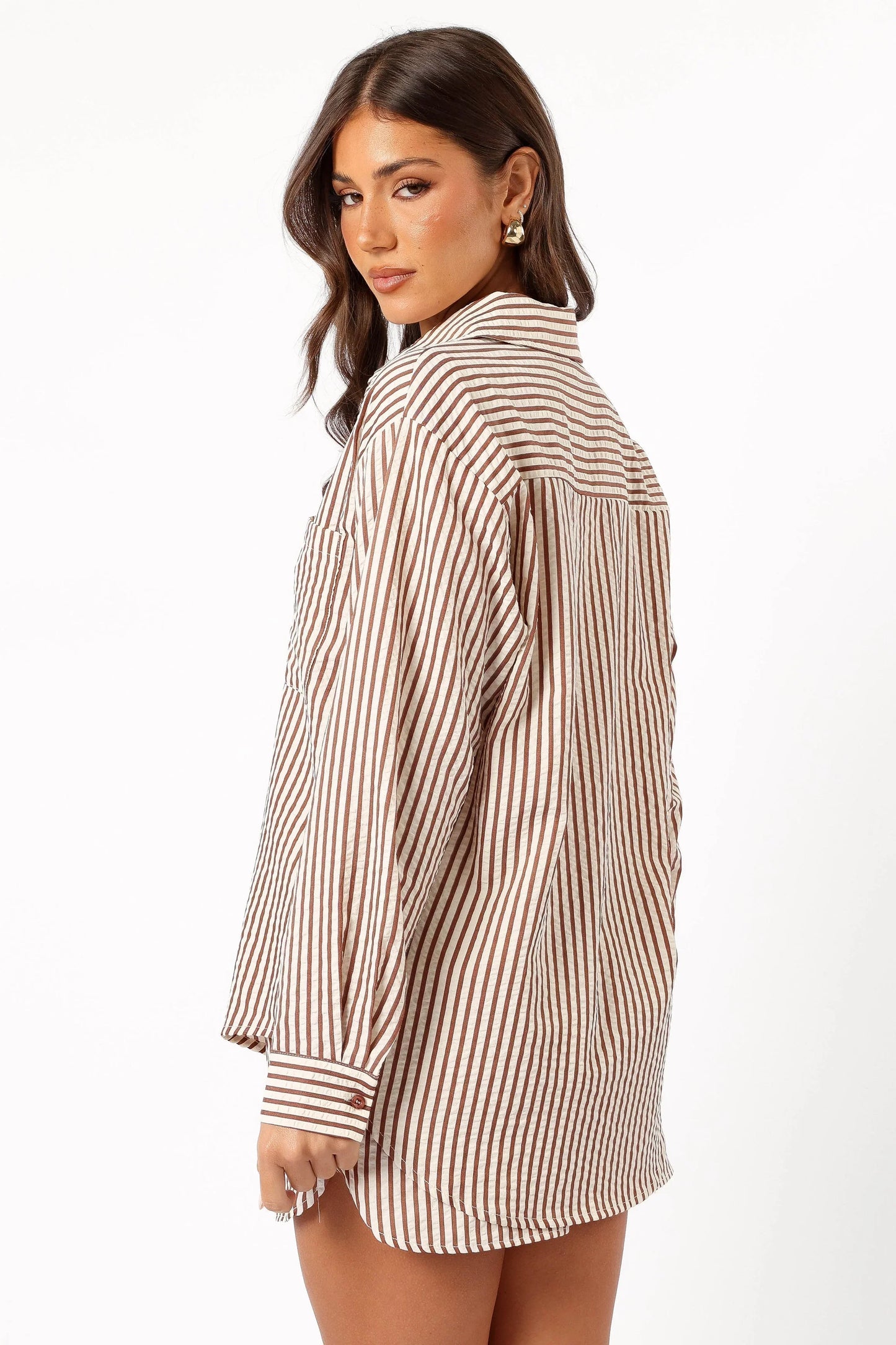 Kennie Shorts Brown Stripe