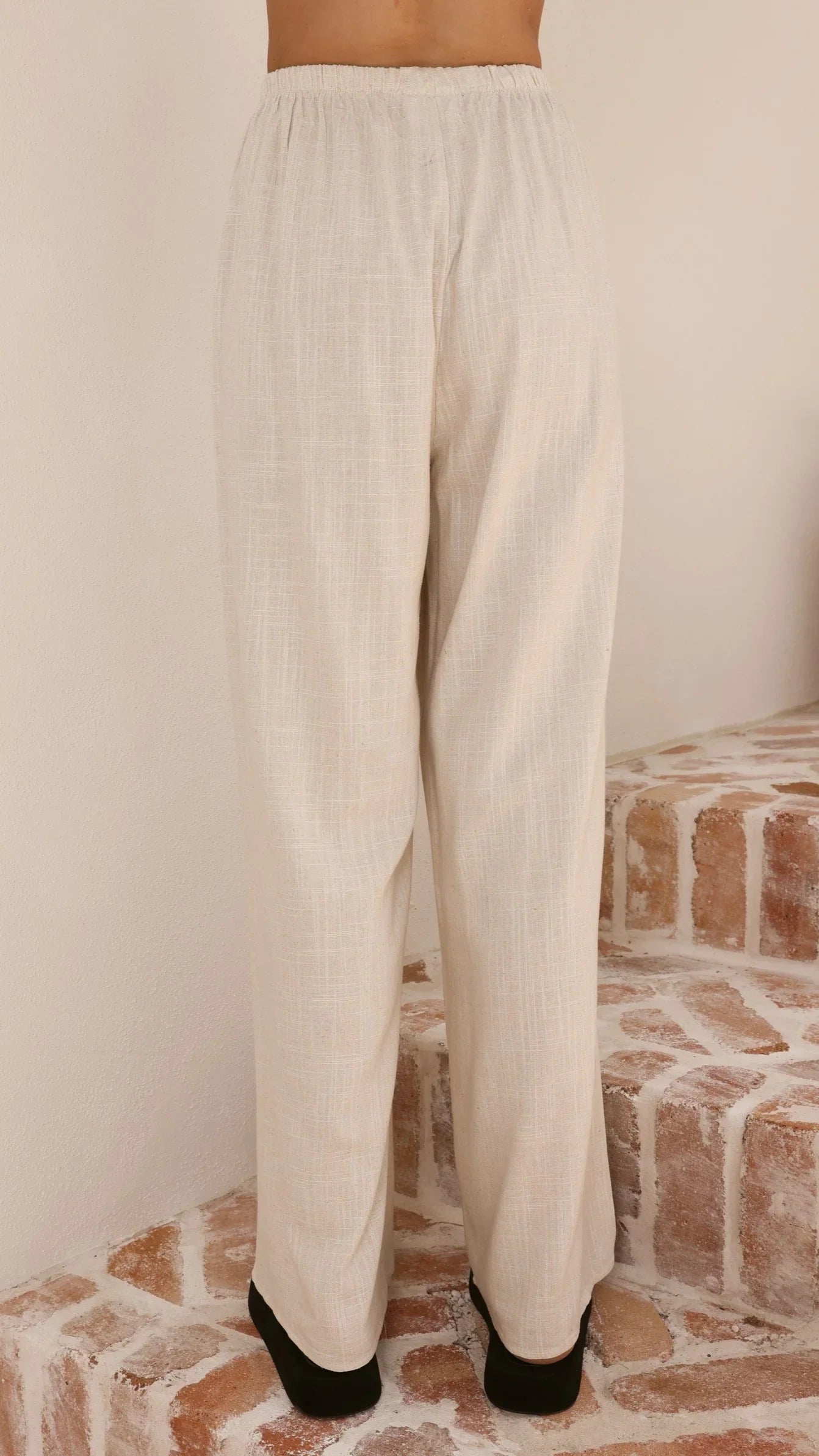 Yuki Strapless Top and Pants Set Oatmeal