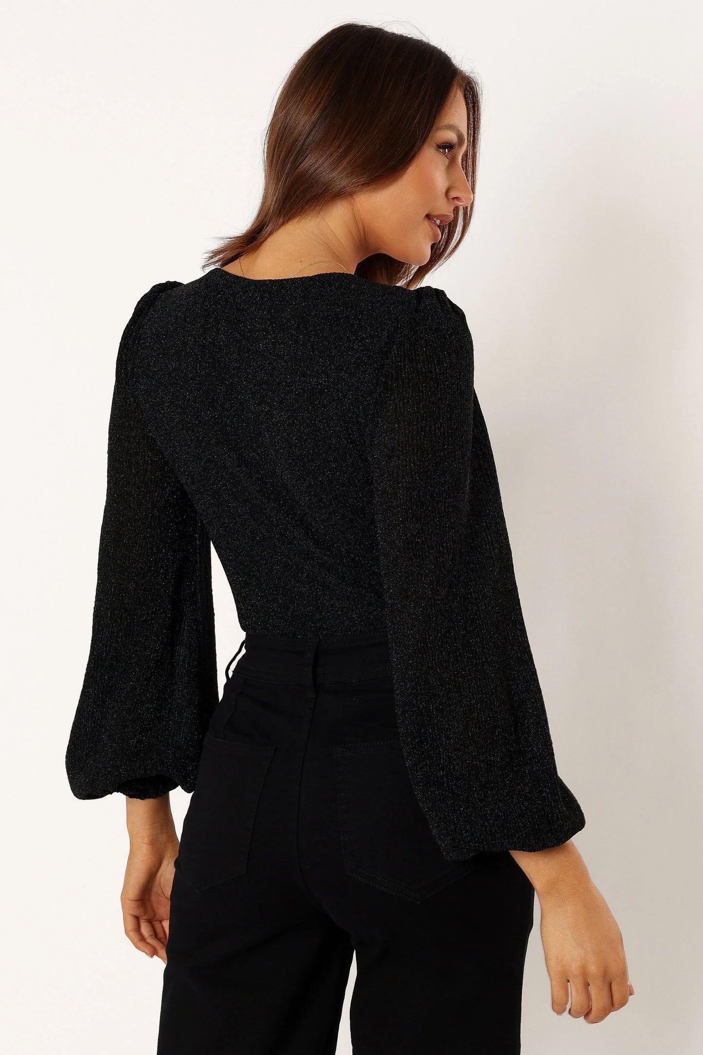 Wander Long Sleeve Bodysuit Black