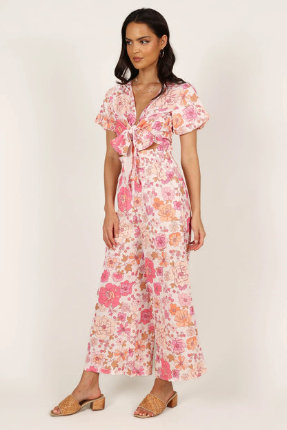 Matilda Top Pant Set Pink Floral