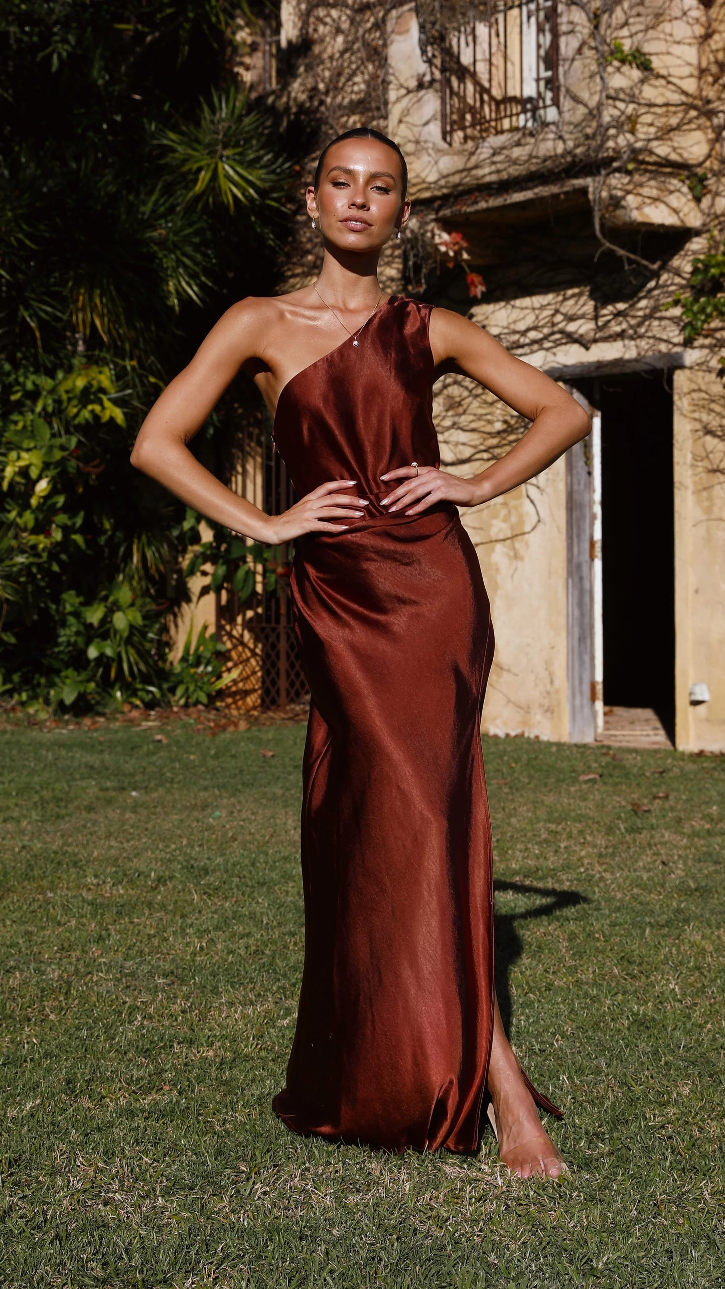 Victoria Maxi Dress Rust