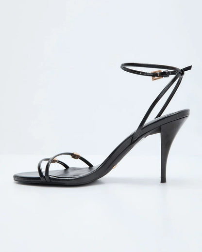 Lenden Gold Hardware Strappy Heels