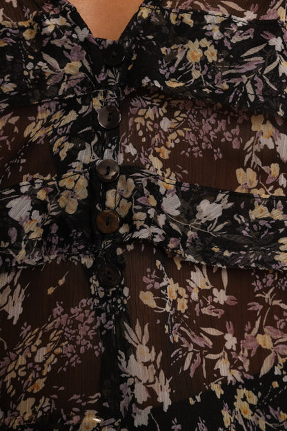 Hana Top Black Multi