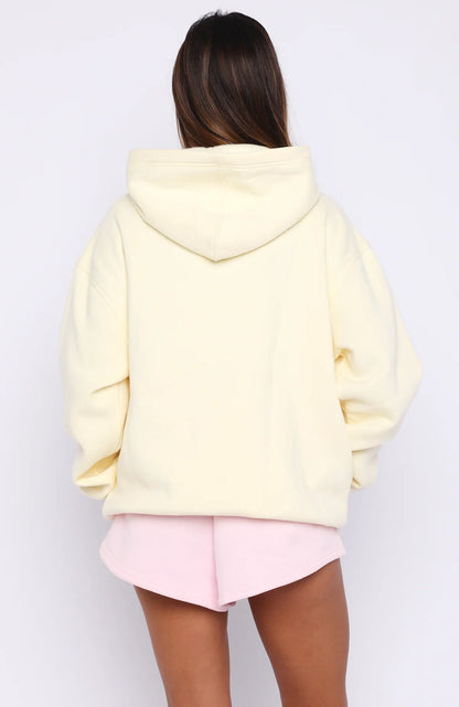Sunkissed Bloom Oversized Hoodie Lemon
