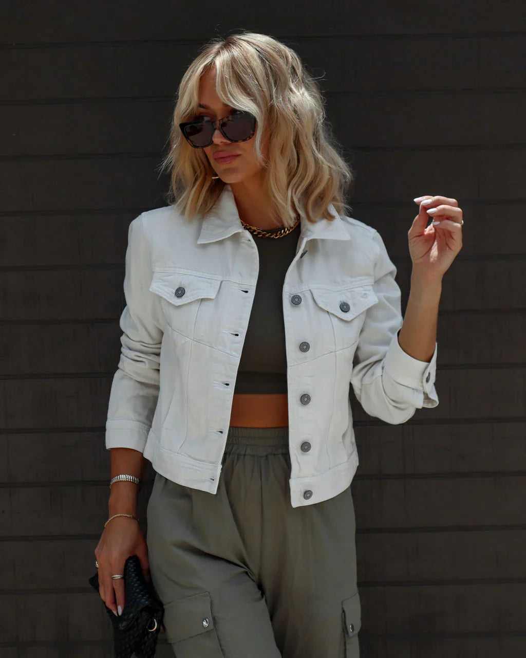 Blue Jean Baby Distressed Denim Jacket