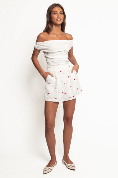 Aisha Shorts White