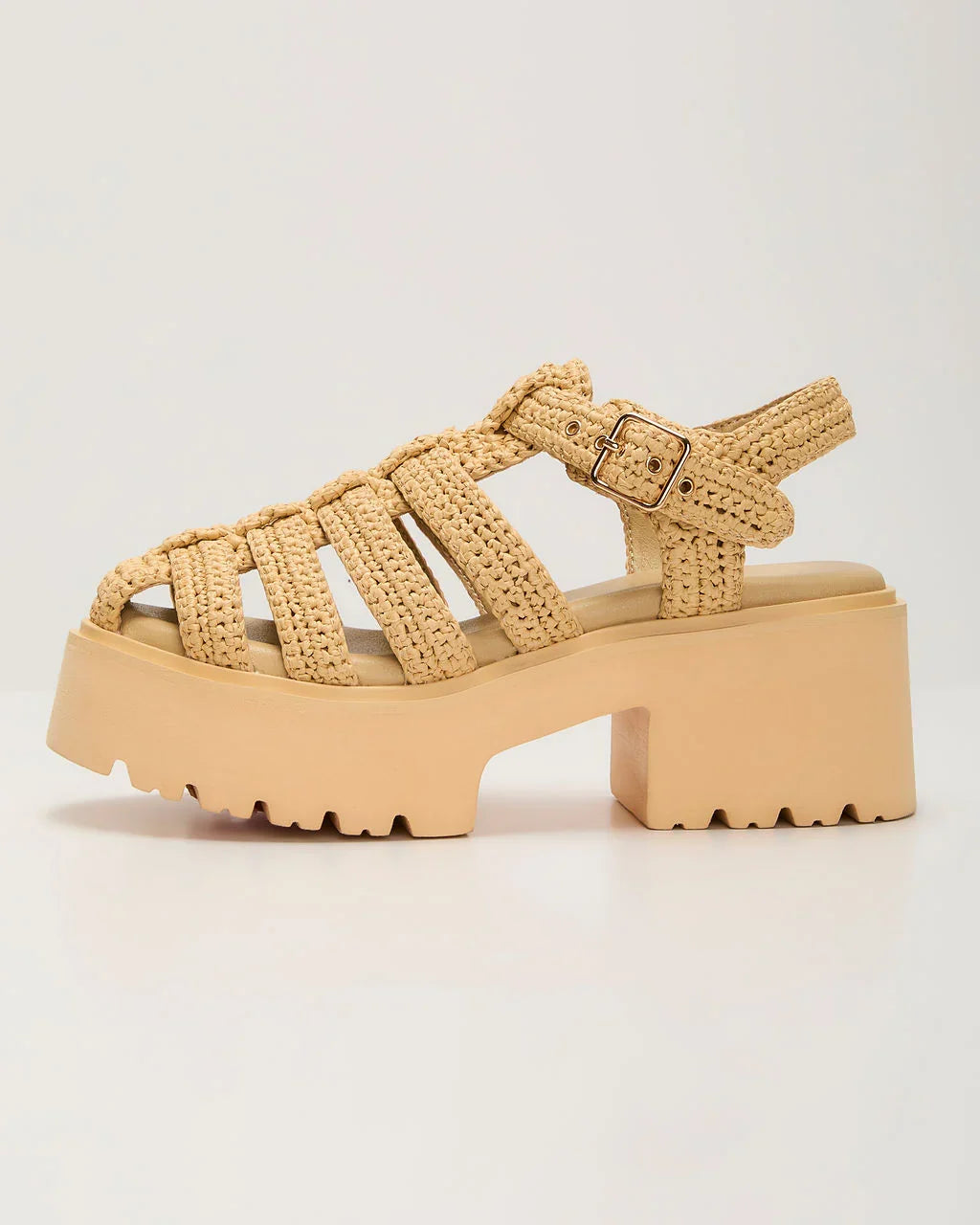 Samantha Woven Platform Sandals