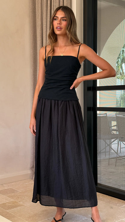 Valentina Maxi Dress Black