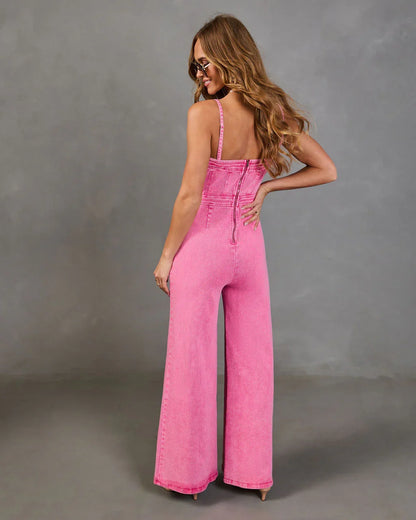 Trendsetter Denim Jumpsuit