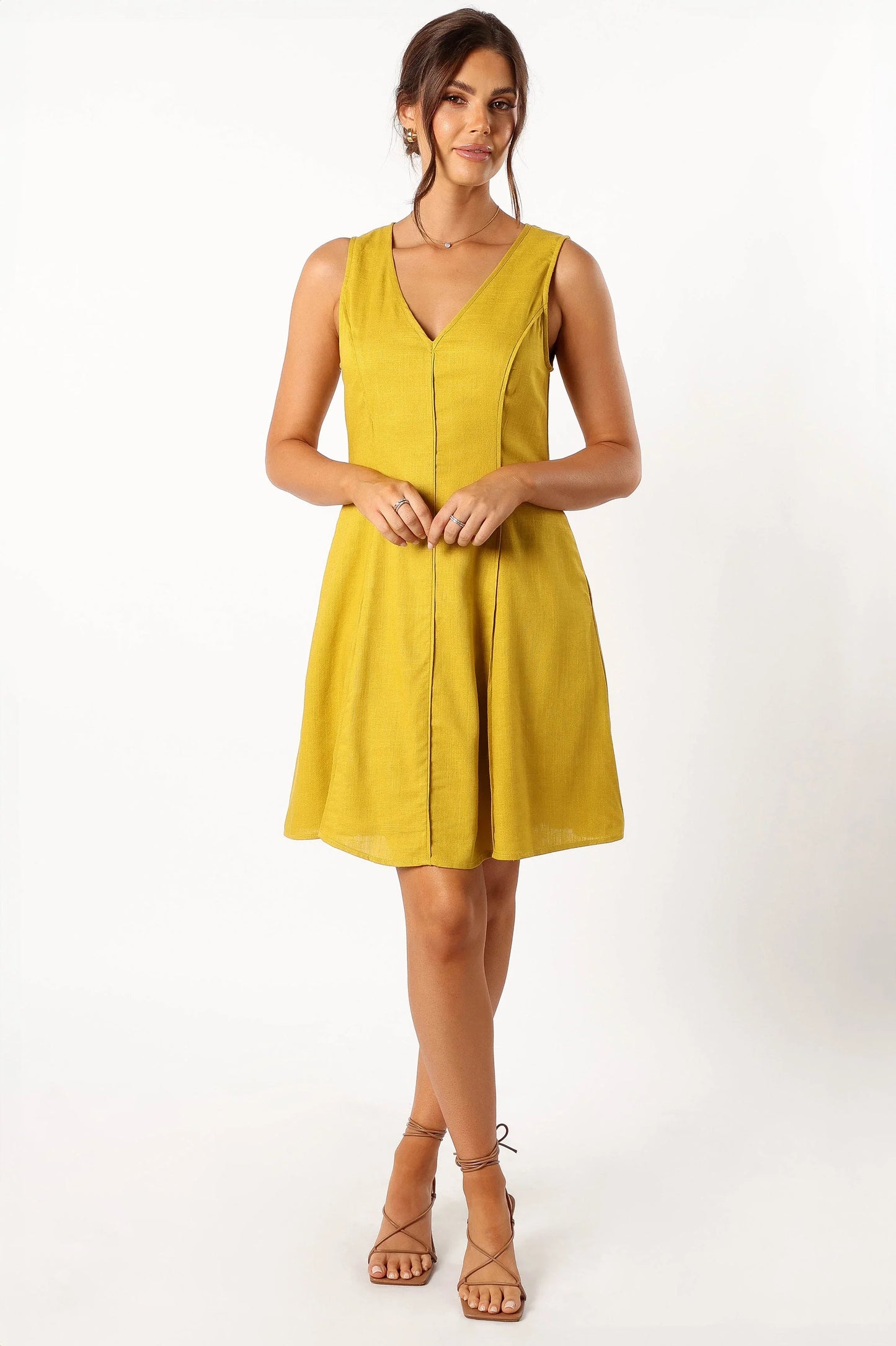 Rubes Mini Dress Mustard