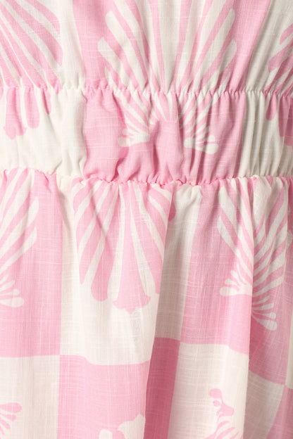Rocco Off Shoulder Mini Dress Pink
