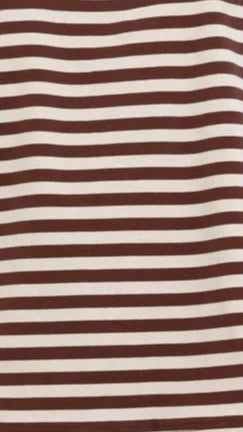 Bobby Crew Neck Tee Chocolate Stripe