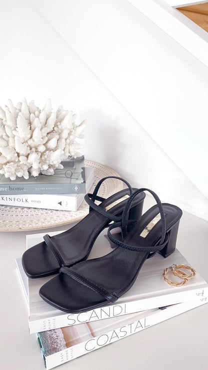 Balton Mule Heels Black
