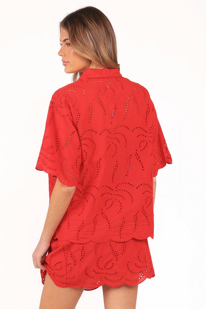 Gallie Skirt Set Red