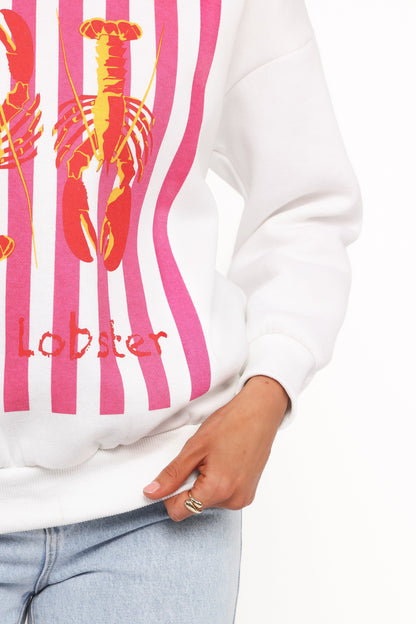 Goodwin Lobster Sweatshirt White