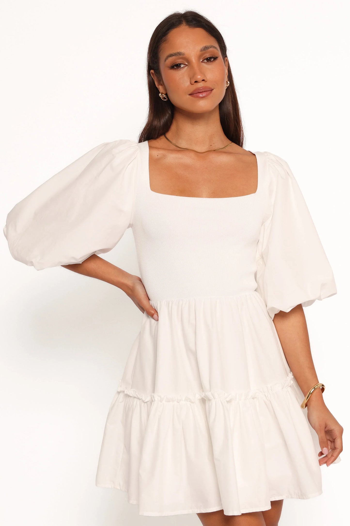 Meredith Mini Dress White