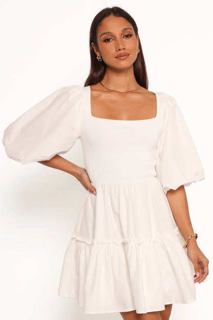 Meredith Mini Dress White