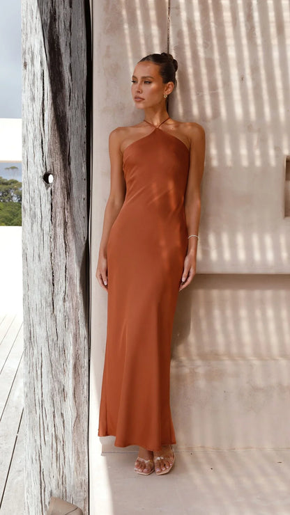 Chiara Maxi Dress Copper