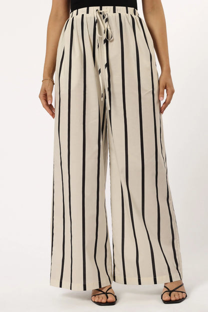Silvia Pant Cream Stripe