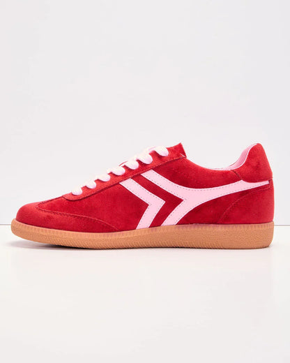 Lorilai Faux Suede Lace Up Sneakers