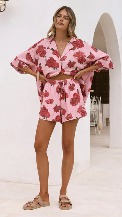 Luna Shorts Dahlia Rouge